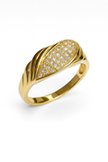 ANILLO 14k CON ZIRCONIAS.                $235