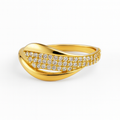 ANILLO 14k CON ZIRCONIAS.              $235.00